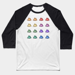 Mini Rainbow Frogs Bundle Baseball T-Shirt